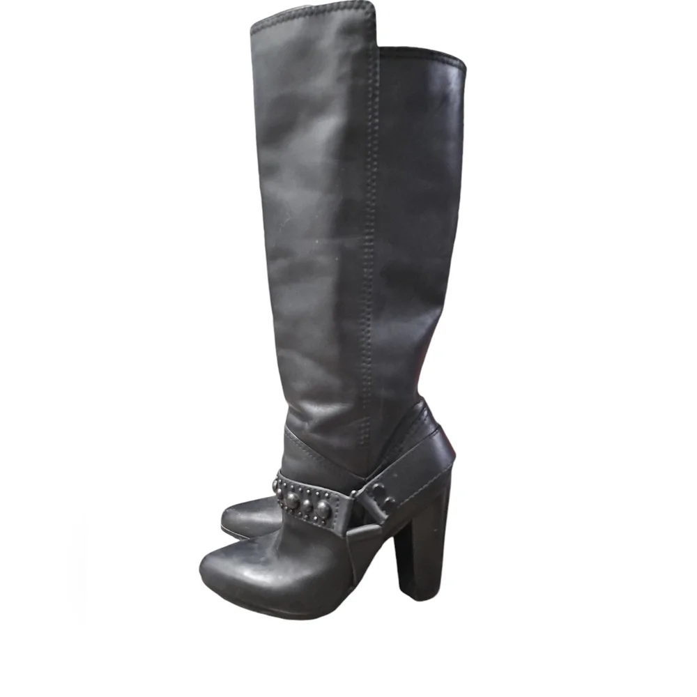 Modern Vintage Knee-High Boots - Picture 2 of 9